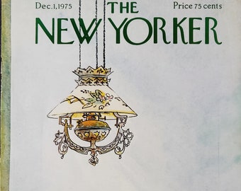 Vintage New Yorker magazine (Cover Only) December 1, 1975 George Booth cover art
