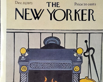 Vintage New Yorker magazine (Cover Only) December 10, 1973 Charles E Martin cover art