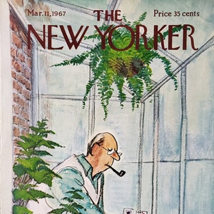 Vintage New Yorker magazine (Cover Only) March 11, 1967 Charles Saxon cover art