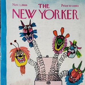 Vintage New Yorker magazine (Cover Only) November 1, 1969 William Steig cover art