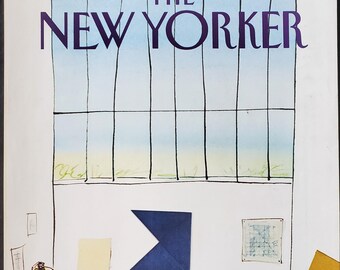 Vintage New Yorker Magazin (Cover Nur) November 21, 1983 Eugene Mihaesco Cover Art