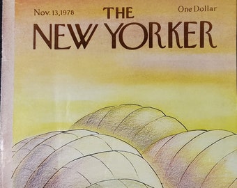 Vintage New Yorker Magazin (nur Cover) 13. November 1978 Eugene Mihaesco Cover Art