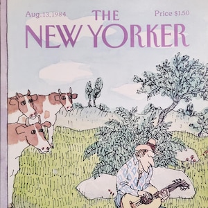 Vintage New Yorker magazine (Cover Only) August 13, 1984 William Steig cover art