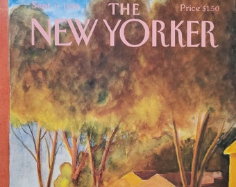 Vintage New Yorker Magazine (COVER ONLY) September 9, 1985 JJ Sempe cover art