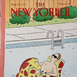 Vintage New Yorker magazine (Cover Only) August 24, 1992 Dan Shanahan cover art