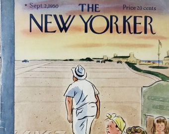 Revista Vintage New Yorker (solo portada) 2 de septiembre de 1950 Portada de Leonard Dove