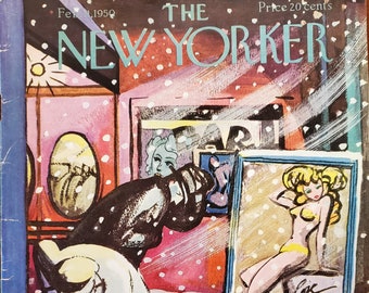 Vintage New Yorker magazine (Cover Only) February 11, 1950 Arthur Getz cover art