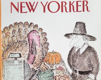 Vintage New Yorker magazine (Cover Only) November 27, 1989 Ed Koren cover art