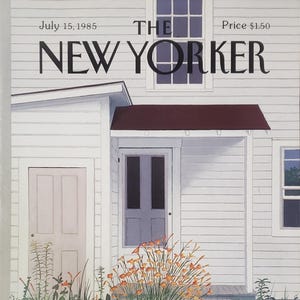 Vintage New Yorker magazine (Cover Only) July 15, 1985 Gretchen Dow Simpson cover art