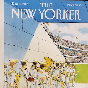 Vintage New Yorker magazine (Cover Only) December 2, 1985 Arthur Getz cover art