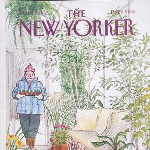 Vintage New Yorker magazine (Cover Only) March 11, 1985 Charles Saxon cover art