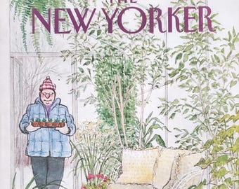Vintage New Yorker magazine (Cover Only) March 11, 1985 Charles Saxon cover art