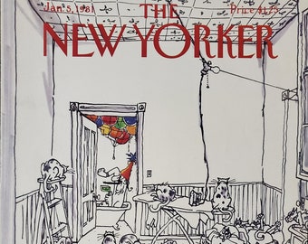 Vintage New Yorker magazine (Cover Only) January 5, 1981 George Booth cover art