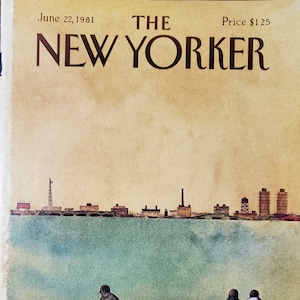 Vintage New Yorker magazine (Cover Only) June 22, 1981 Abel Quezada cover art