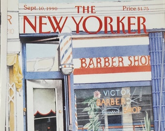 Vintage New Yorker magazine (Cover Only) September 10, 1990 Ann McCarthy cover art