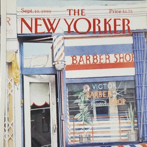 Vintage New Yorker magazine (Cover Only) September 10, 1990 Ann McCarthy cover art