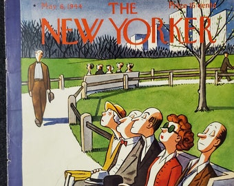 Vintage New Yorker magazine (Cover Only) May 6, 1944 Peter Arno cover art