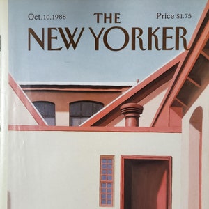 Vintage New Yorker magazine (Cover Only) October 10, 1988 Gretchen Dow Simpson cover art
