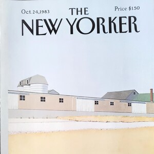 Vintage New Yorker magazine (Cover Only) October 24, 1983 Gretchen Dow Simpson cover art