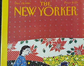 Vintage New Yorker Magazin (Cover Nur) Dezember 29, 1980 William Steig Cover Art