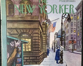Vintage New Yorker magazine (Cover Only) November 1, 1952 Arthur Getz cover art