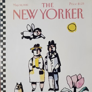 Vintage New Yorker magazine (Cover Only) May 18, 1981 William Steig cover art