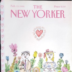 Vintage New Yorker magazine (Cover Only) February 13, 1984 William Steig cover art