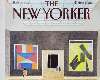 Vintage New Yorker magazine (Cover Only) February 9, 1987 Charles E Martin cover art