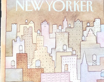 Vintage New Yorker magazine (Cover Only) April 27, 1981 Lonnie Sue Johnson cover art