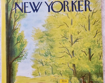 Vintage New Yorker Magazine (COVER ONLY) May 23, 1959 Julian de Miskey cover art