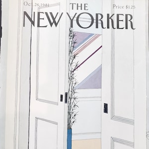 Vintage New Yorker magazine (Cover Only) October 26, 1981 Gretchen Dow Simpson cover art