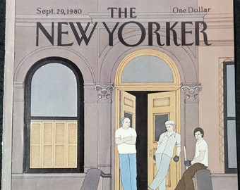 Vintage New Yorker Magazin (nur Cover) 29. September 1980 Gretchen Dow Simpson Cover-Art