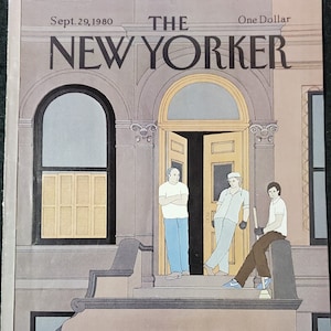 Vintage New Yorker magazine (Cover Only) September 29, 1980 Gretchen Dow Simpson cover art