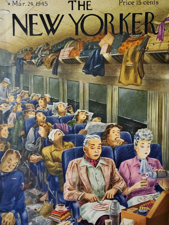 Vintage New Yorker Magazine (cover Only) March 24, 1945 Constantin