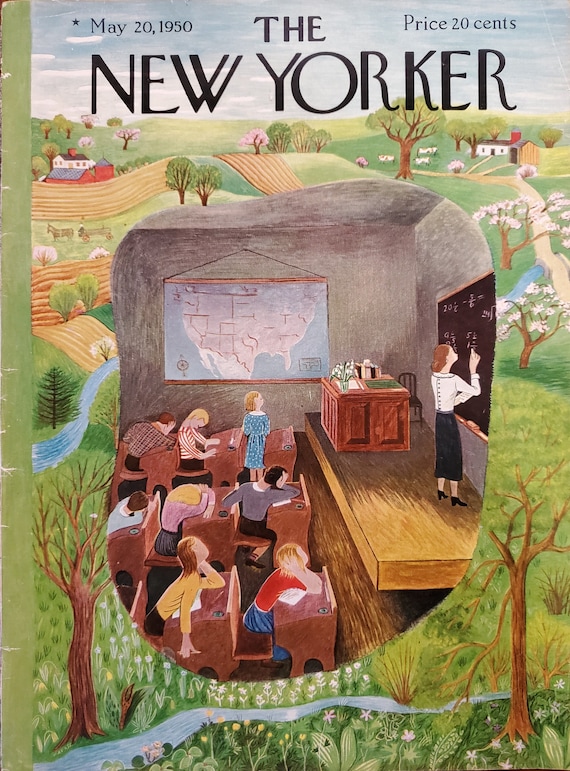 Vintage New Yorker Magazine (cover Only) May 20, 1950 Ilonka