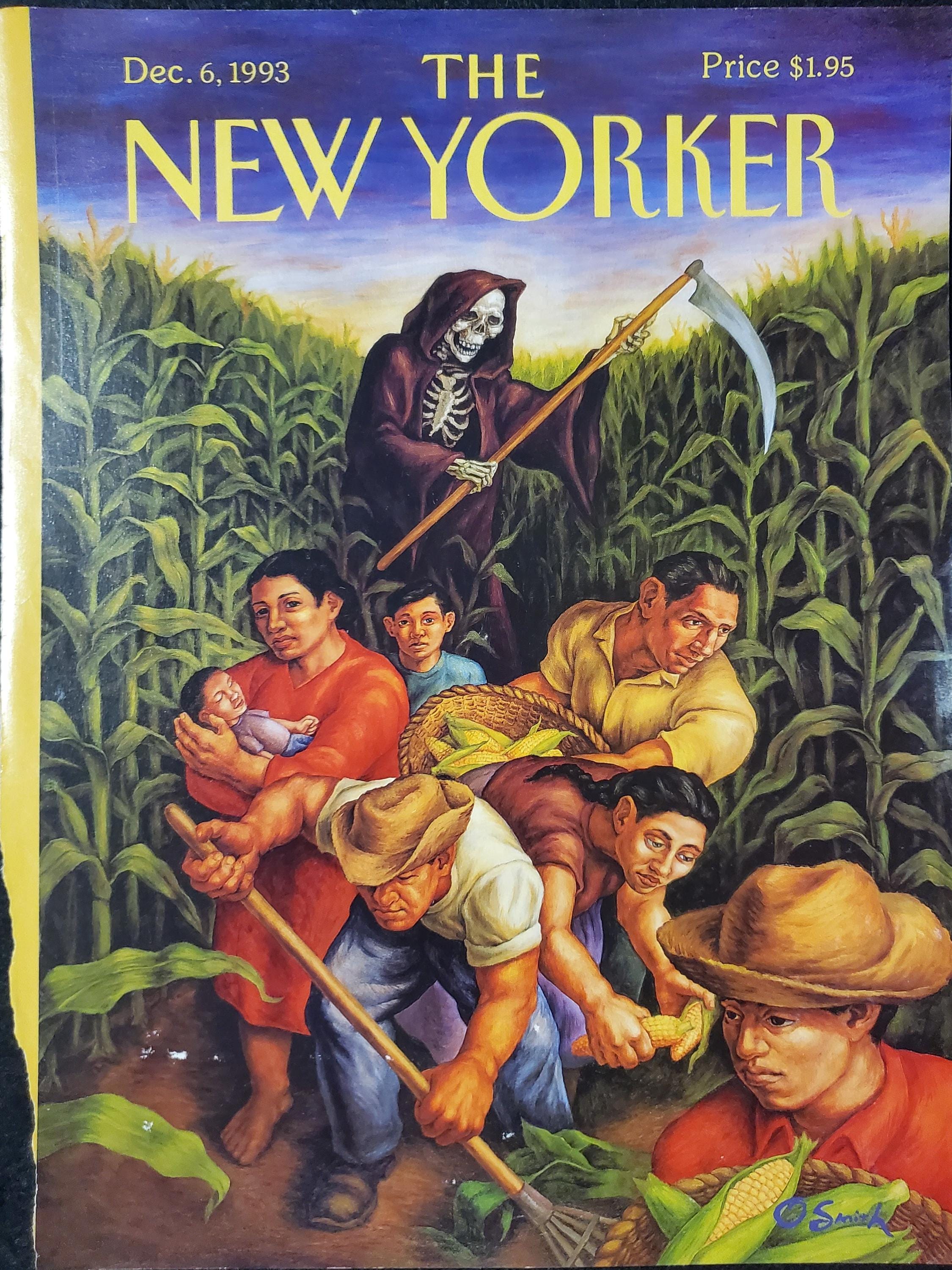 Vintage New Yorker Magazine (cover Only) December 6, 1993 Owen