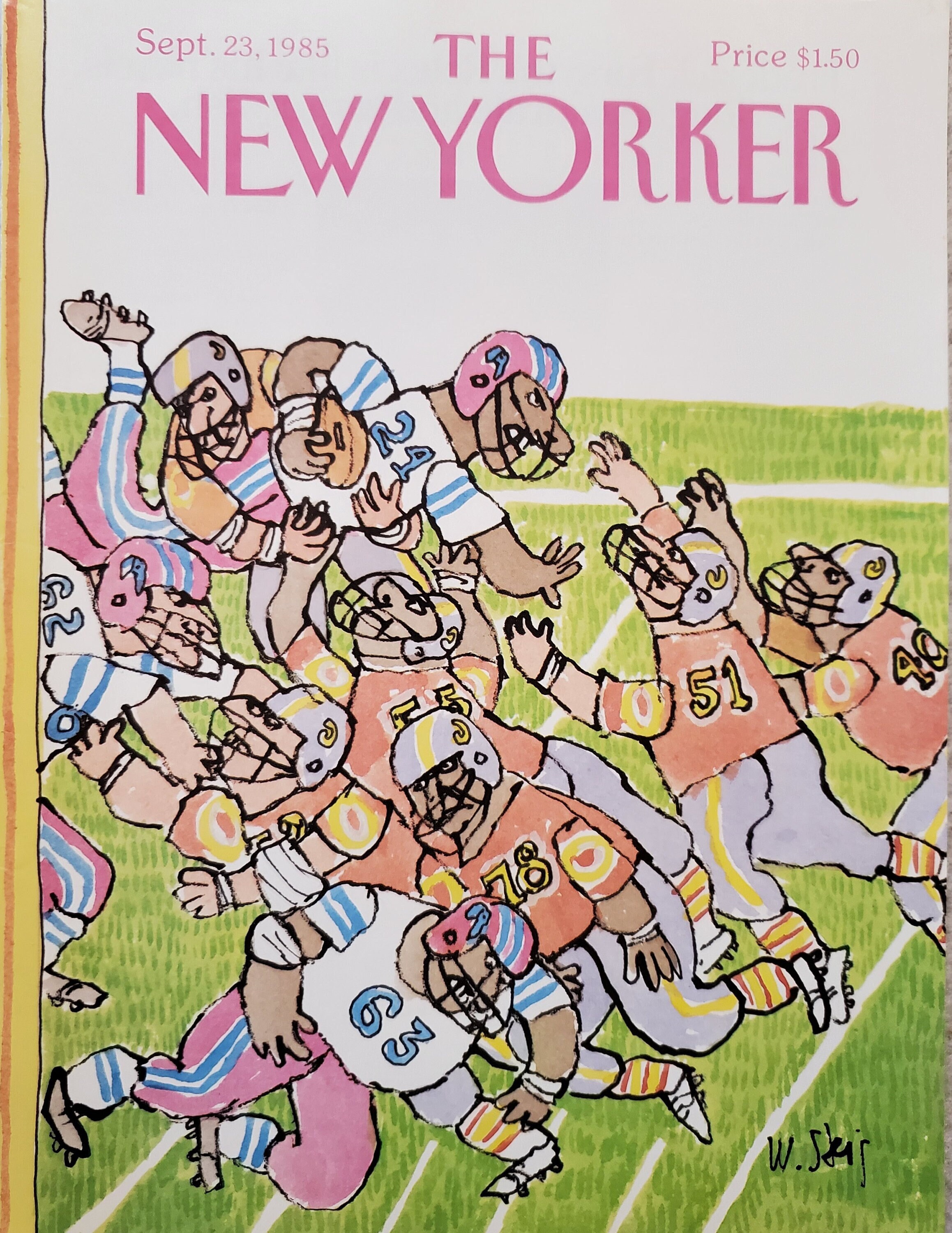 Vintage New Yorker magazine (Cover Only) September 23, 1985 William Steig cover art
