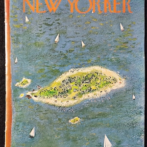 Vintage New Yorker magazine (Cover Only) July 27, 1968 Abe Birnbaum cover art
