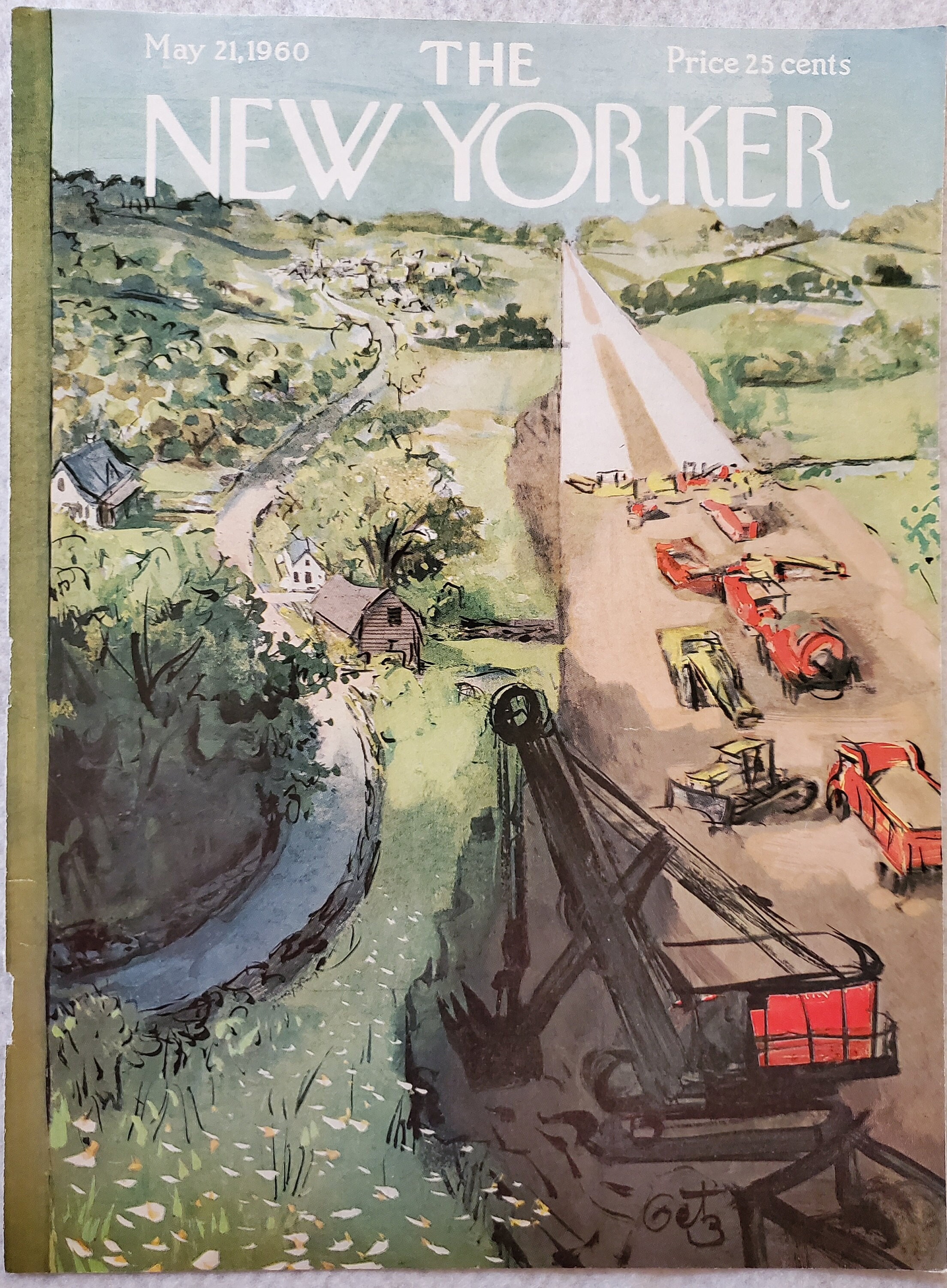 Vintage New Yorker Magazine (COVER ONLY) May 21, 1960 Arthur