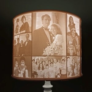 Personalized Lithophane Photo Lampshade