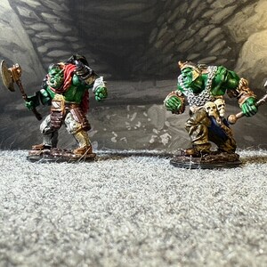 Hand Painted Orc Warriors