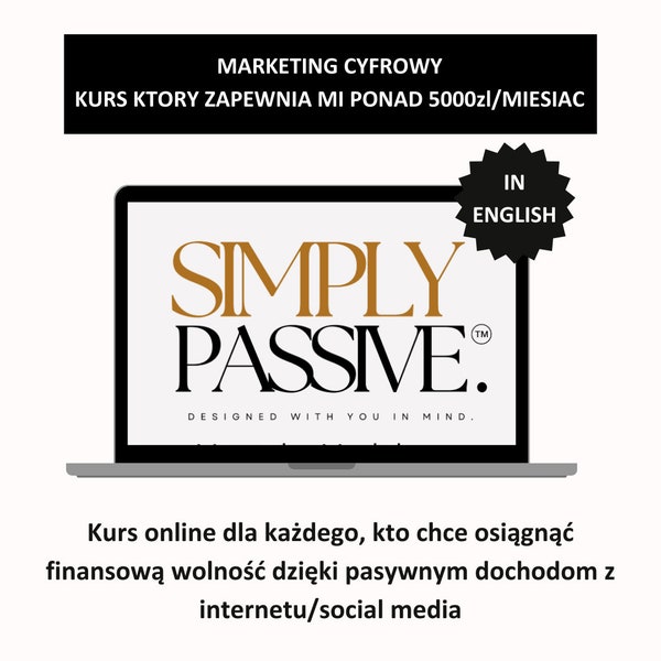 Marketing Cyfrowy | Kurs ktory zapewnia mi 1000zl+ miesiecznie