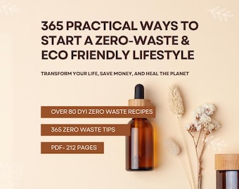 365 Eco-Friendly Living Hacks | Zero-Waste Digital Guide | Daily Sustainability Tips for a Greener Home & Life