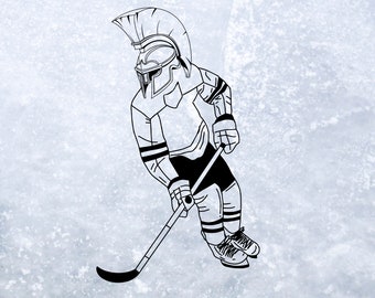 Skating Trojan Image File | Ice Hockey Trojan PNG Transparent Background, Skating Spartan