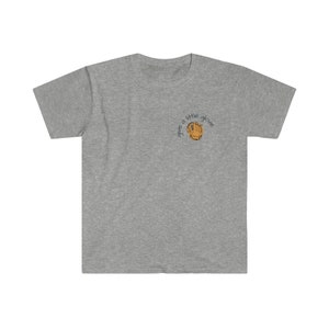 Geef een kleine handschoen - Unisex softstyle T-shirt baseballshirt