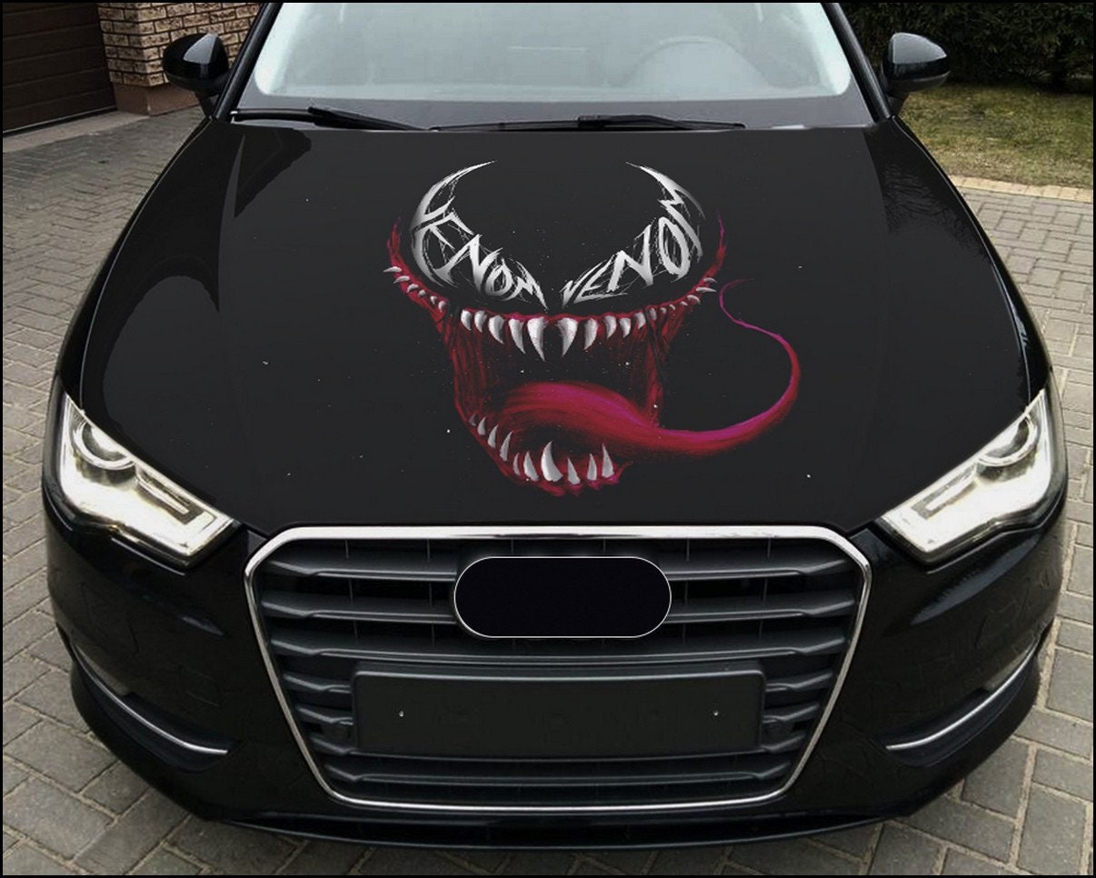 Car Hood Wrap Venom Vinyl Sticker Full Color Custom Decal 7 fit any car