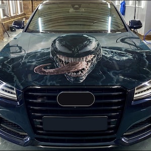 Car Hood Wrap Venom Vinyl Aufkleber Full Color Custom Aufkleber # 6 passend für jedes Auto