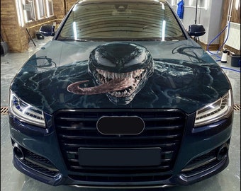 Car Hood Wrap Venom Vinyl Sticker Full Color Custom Decal #6 fit any car