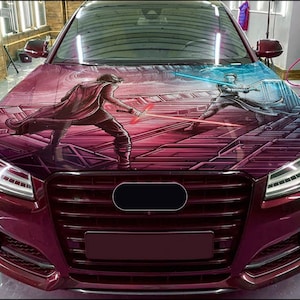 Car Hood Wrap Star Wars Vinyl Sticker Full Color Custom Decal fit any car