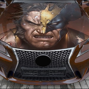 Car Hood Wrap Wolverine Vinyl Sticker Full Color Custom Decal #2 fit any car